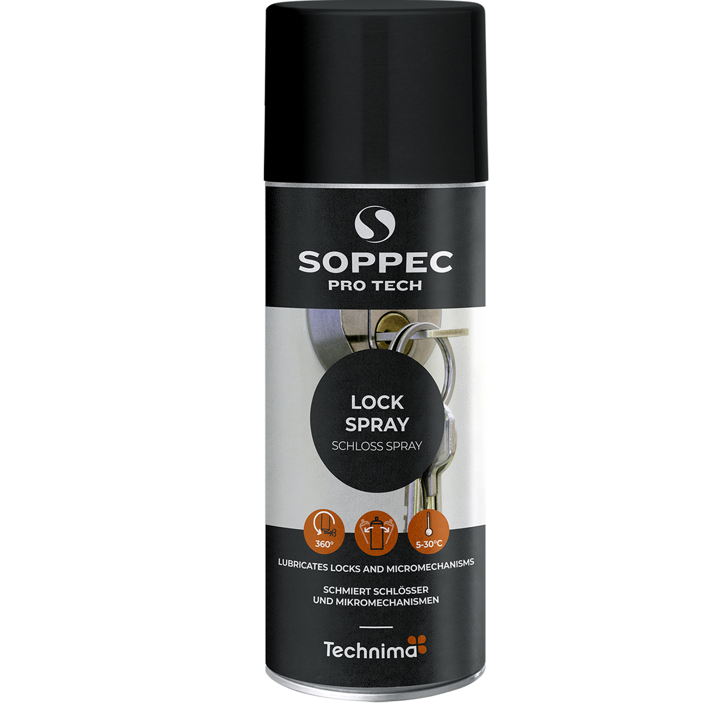 Purškiamas tepalas be riebalų SOPPEC LOCK-SPRAY, 200 ML