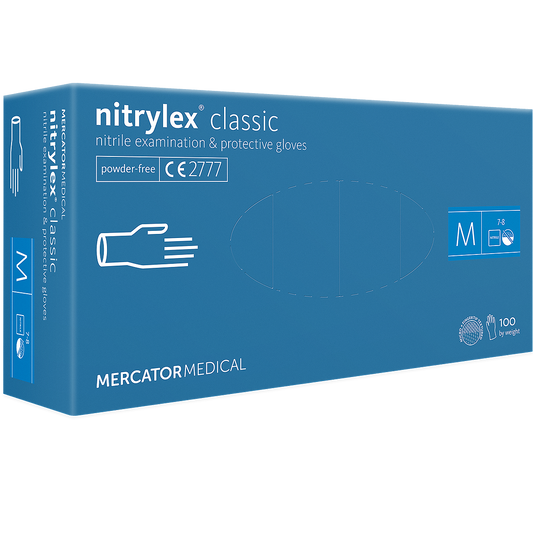 Nitrilinės pirštinės MERCATOR NITRYLEX CLASSIC (100 vienetų)