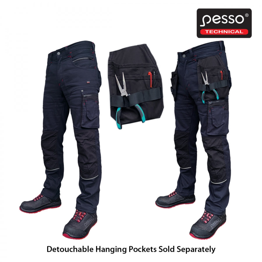 Darbo kelnės Pesso Twill Stretch, mėlynos