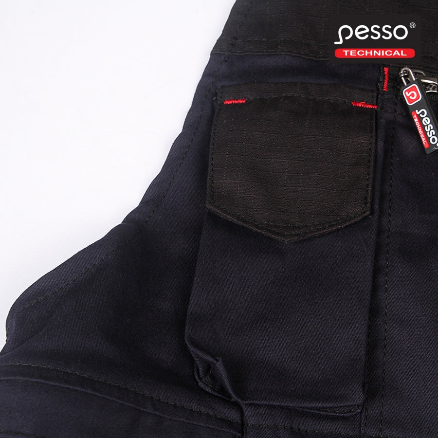 Puskombinezonis su elastanu PESSO STRETCH TWILL BLUE