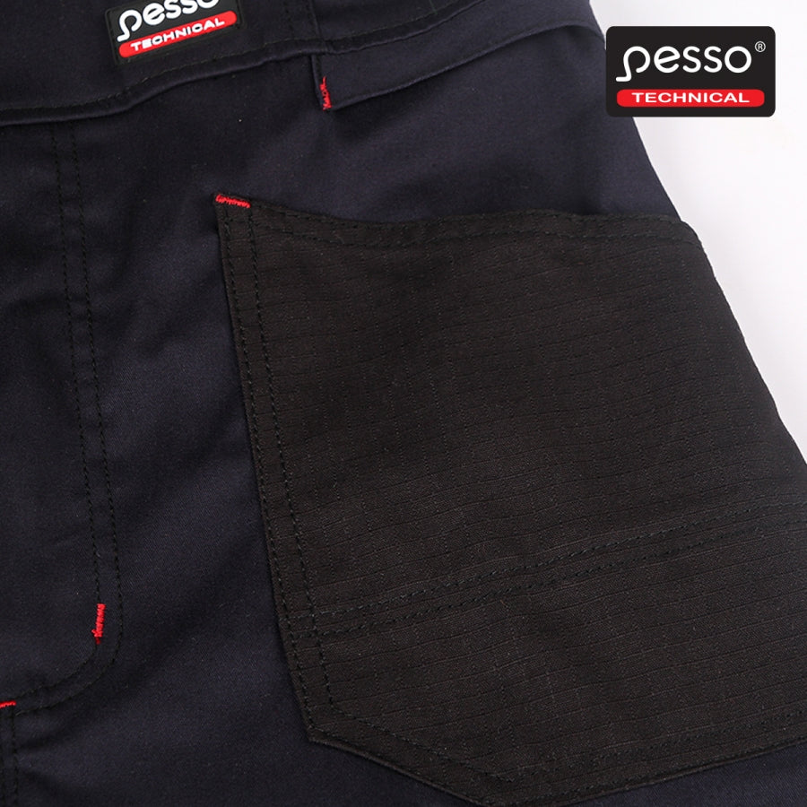 Puskombinezonis su elastanu PESSO STRETCH TWILL BLUE