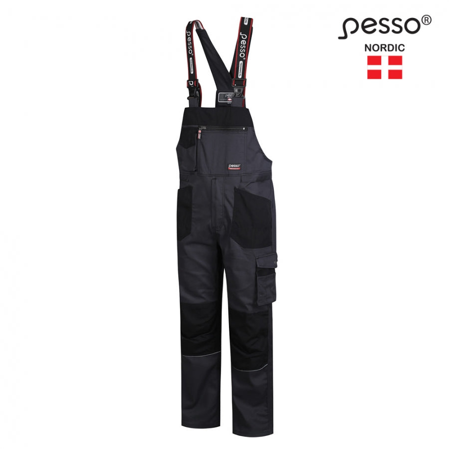 Elastingas puskombinezonis PESSO STRETCH TWILL, pilkos spalvos