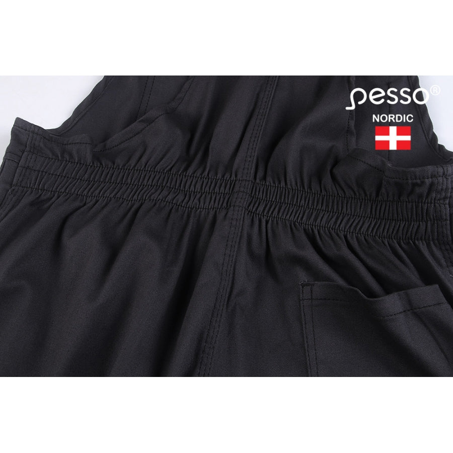 Elastingas puskombinezonis PESSO CANVAS TWILL DPRD, tamsiai rudos spalvos