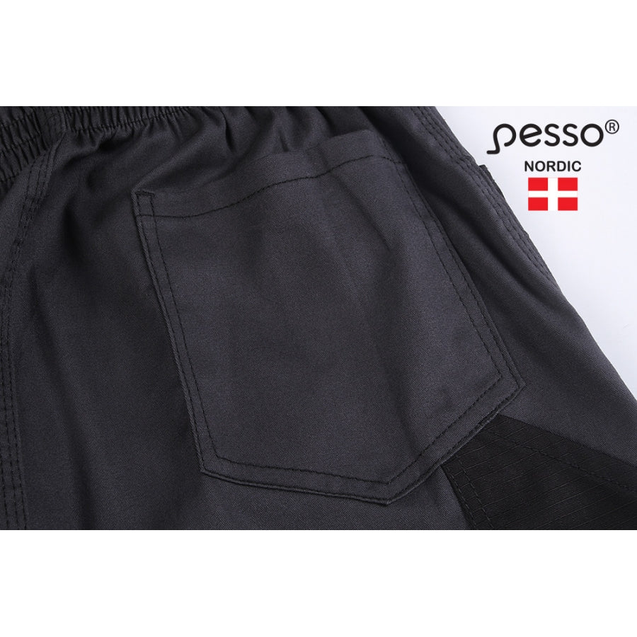 Elastingas puskombinezonis PESSO CANVAS TWILL DPRD, tamsiai rudos spalvos