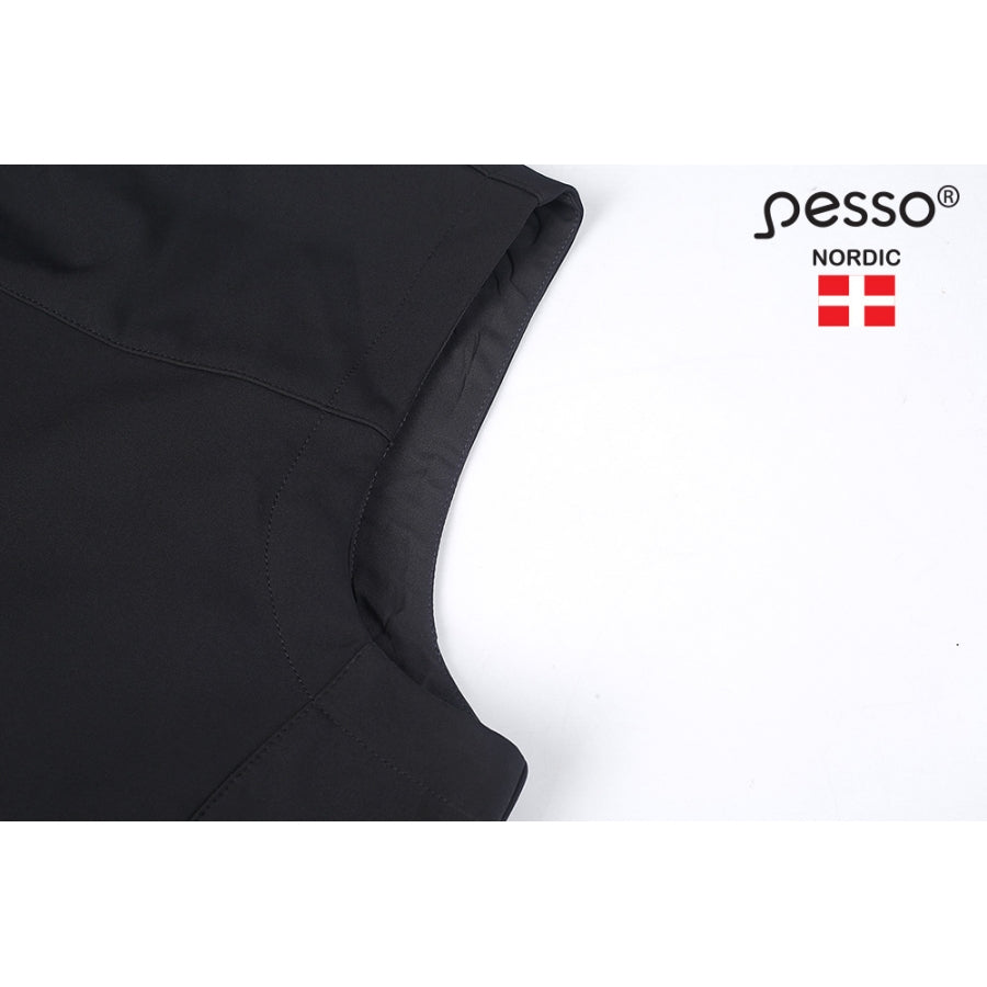 Nepralaidi vandeniui ir vėjui liemenė PESSO SoftShell, juoda