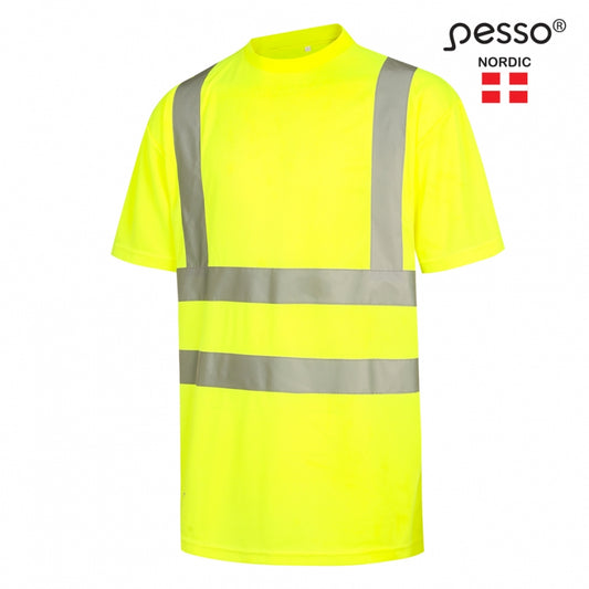 Marškinėliai Pesso HVM HI-VIS, geltoni