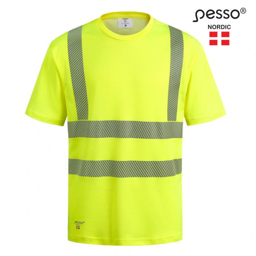 Marškinėliai  Pesso  HI-VIS HVMCOT, geltoni