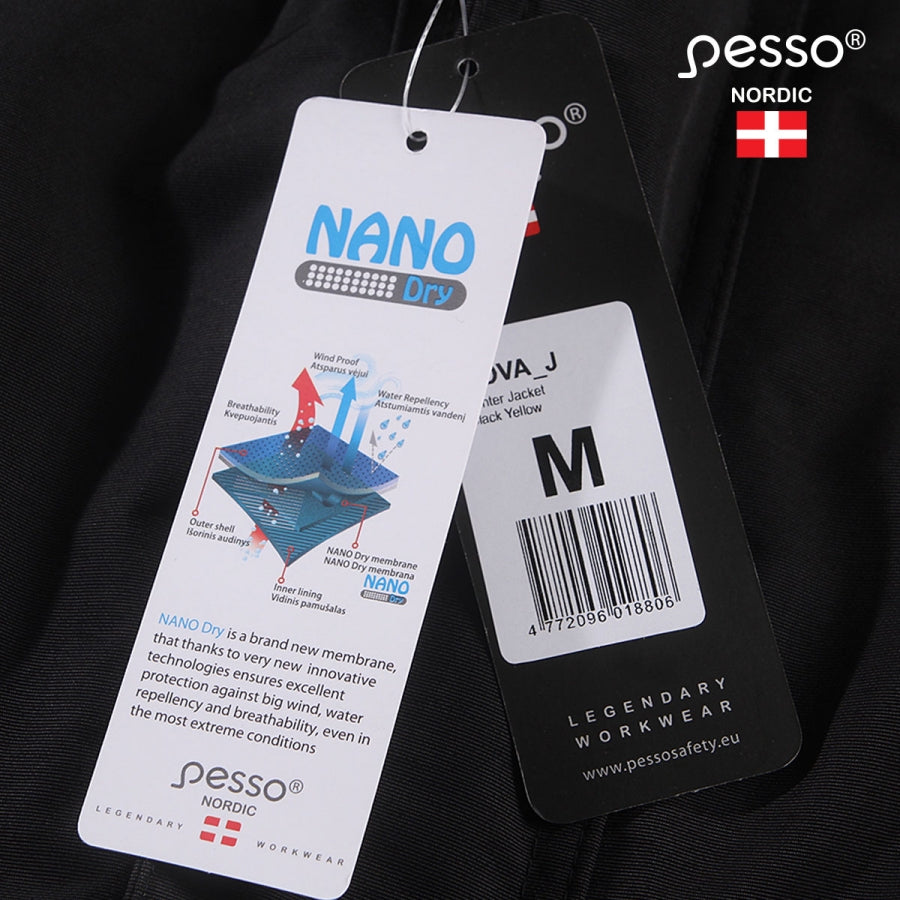 Šilta neperšlampanti striukė Pesso Softshell Nova, juoda