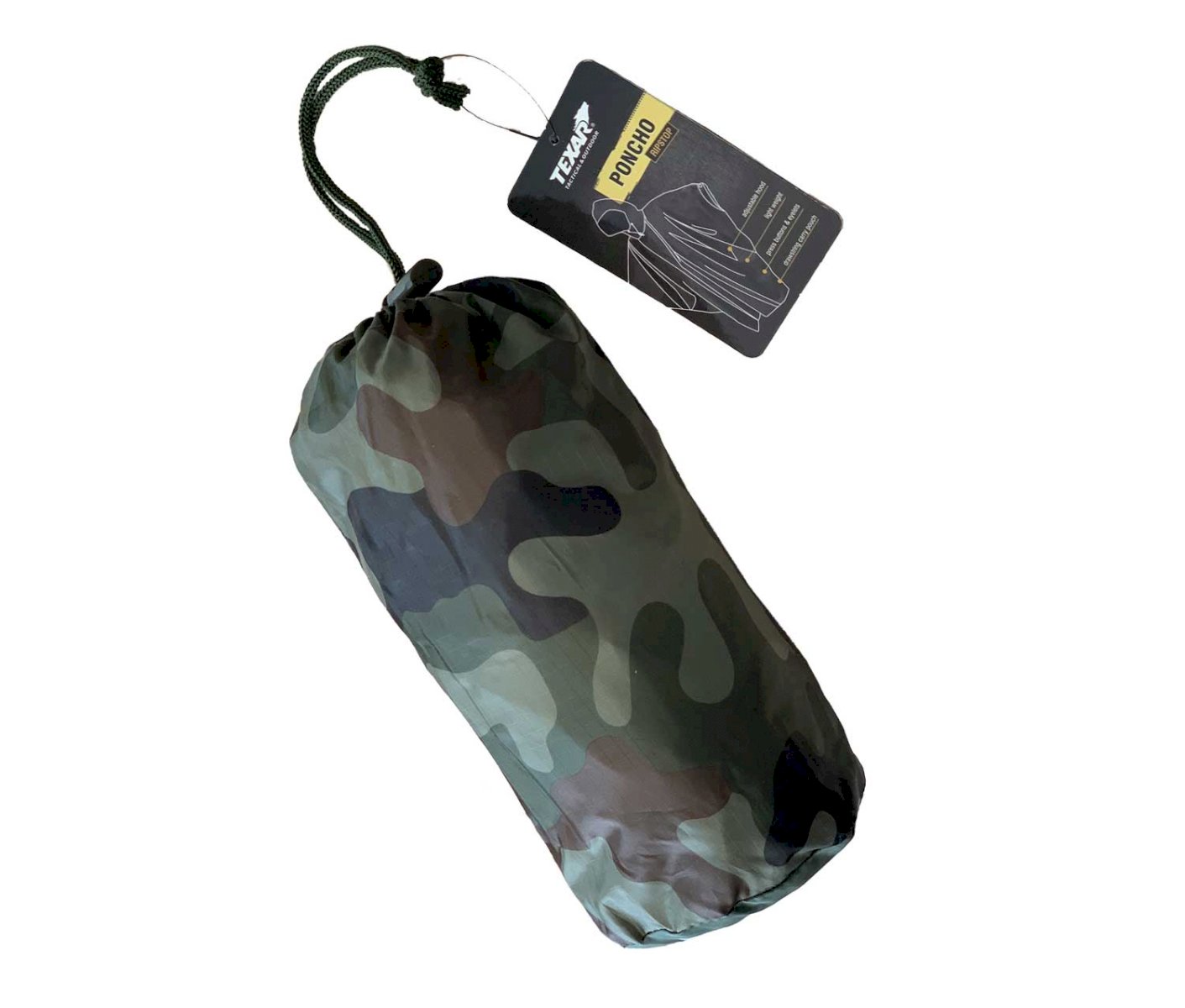 Lietpaltis TEXAR PONCHO RipStop Camo