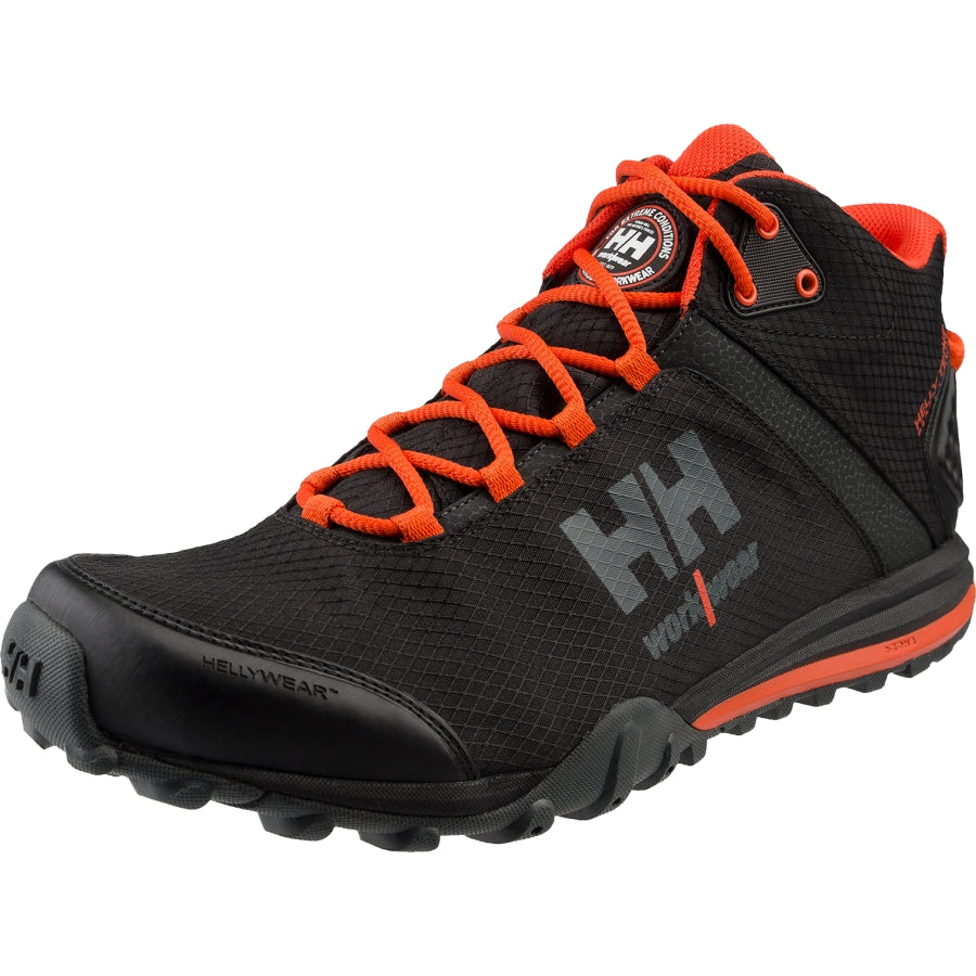 Sportinio stiliaus laisvalaikio batai&nbsp;Helley Hansen RABBORA Orange  Helly Hansen batai Rabbora Trail Mid HT WW&nbsp;(78253)&nbsp;yra lengvi, atsparūs vandeniui, turi tvirtą viršutinę tekstūrą bei "HellyWear" apsaugą. Šie batai taip pat pasižymi geru sukibimu ir puikiai tinka bėgiojimui