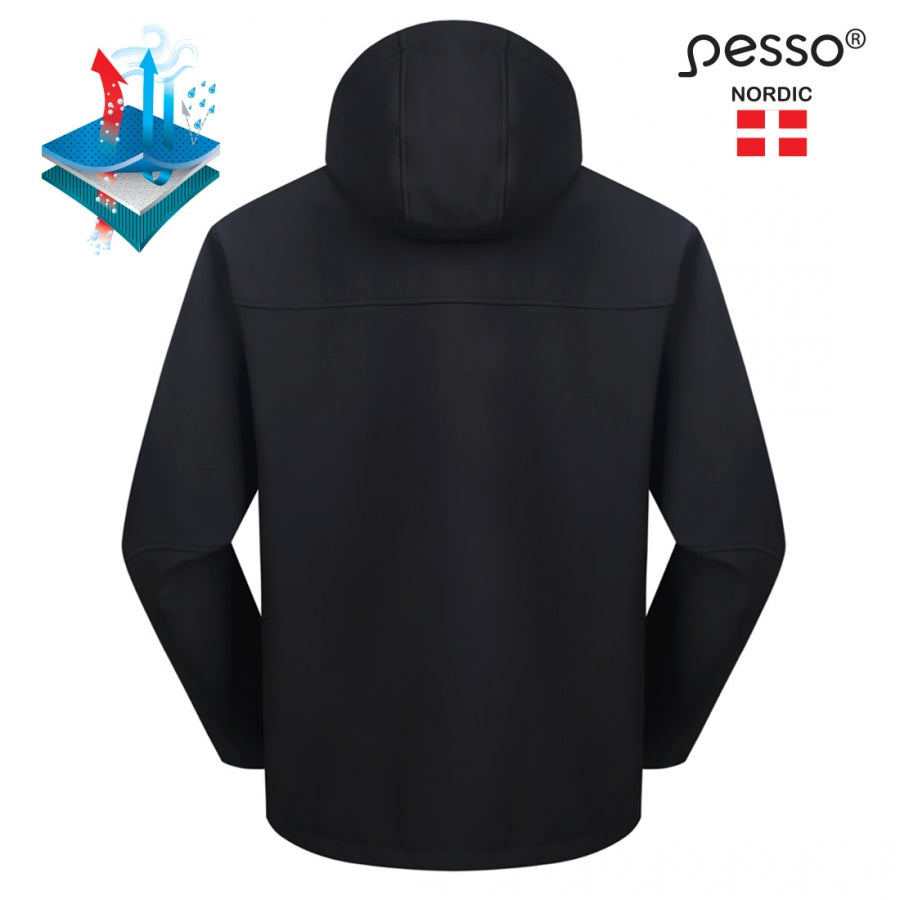 Striukė SoftShell Pesso ATLANTA, juoda