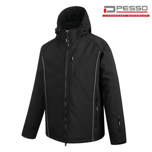 Neperšlampanti SoftShell striukė PESSO OTAVA, juoda